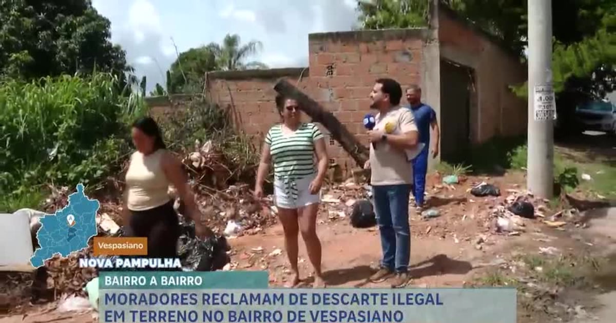 Residents complain about garbage dumping in Vespasiano (MG)