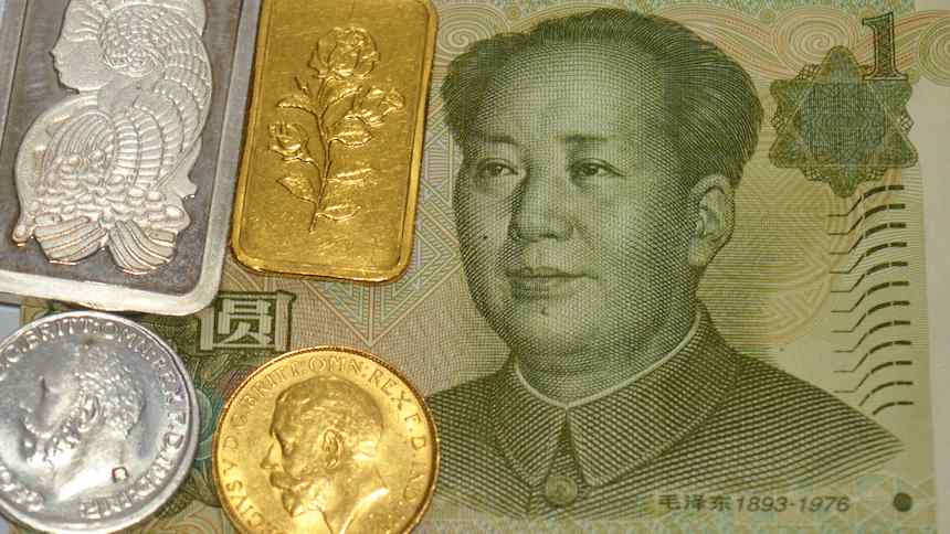 Prata e ouro desabam em meio à especulação chinesa e montanha-russa do dólar
