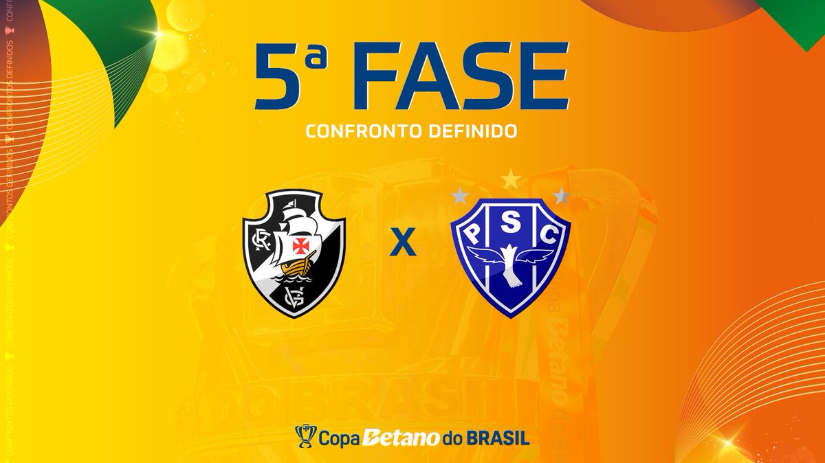 Paysandu será o adversário do Vasco na 5ª fase da Copa do Brasil